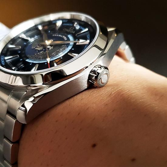 220.10.43.22.03.001 OMEGA オメガ シーマスター アクアテラ 150M GMT ワールドタイマー 43MM