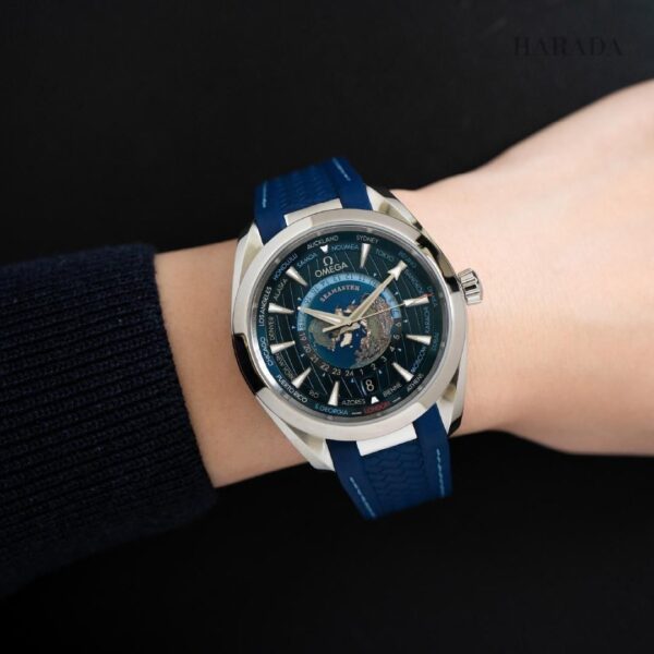 220.12.43.22.03.001 OMEGA オメガ シーマスター アクアテラ150M GMTワールドタイマー