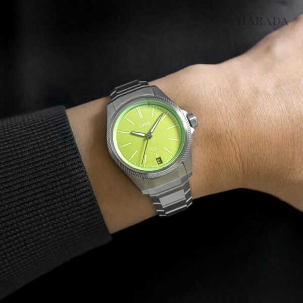 01 400 7778 7157-Set ORIS オリス プロパイロットX カーミット エディション 39mm
