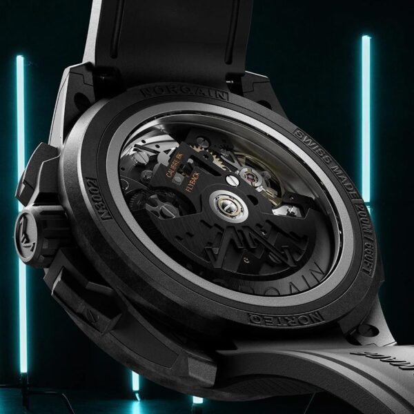 N3002.40Q01.B07 NORQAIN ノルケイン ワイルドワン スケルトン クロノ 42mm ブラックラバーストラップ仕様
