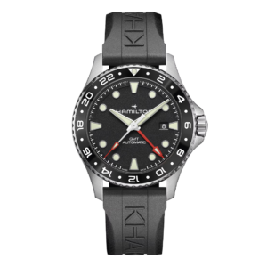 H82555330 HAMILTON ハミルトン カーキ ネイビー スキューバ GMT 43mm