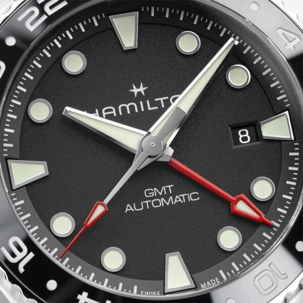 H82555330 HAMILTON ハミルトン カーキ ネイビー スキューバ GMT 43mm