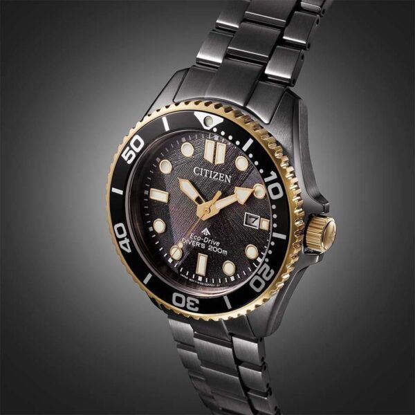 【世界限定6,700本】 BN0264-53E CITIZEN シチズン プロマスター MARINE LIGHT in BLACK Eco-Drive 50th Anniversary Edition