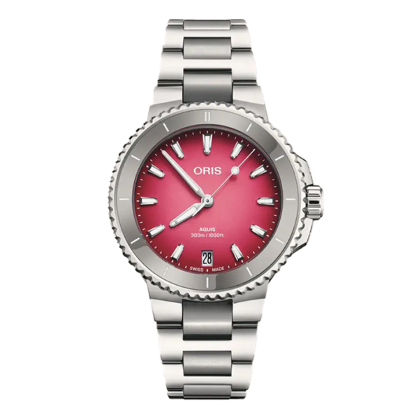 01 733 7792 4158-07 8 19 05P ORIS オリス アクイスデイト テイストオブサマー 36.5mm