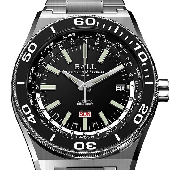 BALL WATCH ボールウォッチ ロードマスター ワールドタイム DG3032A-SJ-BKBK