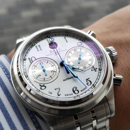 BALL WATCH ボールウォッチ トレインマスター キャノンボール II CM1052D-S3J-WH