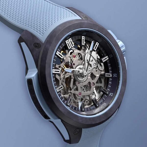 N3001.07Q05.P01 NORQAIN ノルケイン ワイルドワン スケルトン 39mm パープルアイスブルー