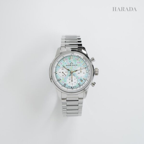 N2201.19S04.A01 NORQAIN ノルケイン フリーダム クロノ 40mm エンジョイライフ スプリンクル ブレスレット仕様