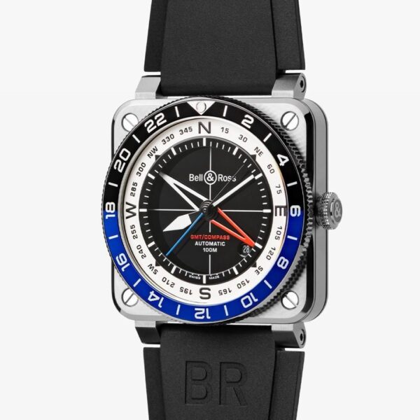【世界限定500本】 BR0393-COM-ST/SRB Bell & Ross ベル&ロス BR-03 GMT コンパス