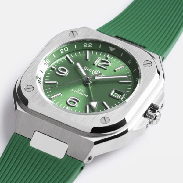 BR05G-GN-ST/SRB グリーン Bell & Ross ベル&ロス インストゥルメント BR05 GMT