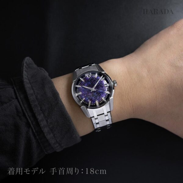 MINASE ミナセ DIVIDO ディヴァイド 悠彩 パープル VM14-M01TTP-SSB メンズ 自動巻き腕時計 ステンレスブレスレット