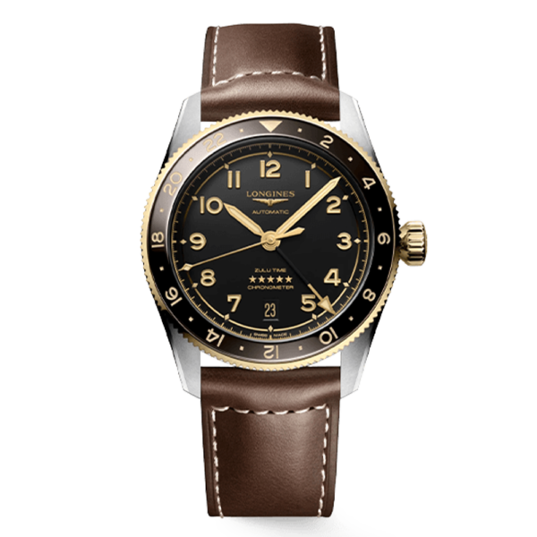 L3.802.5.53.2 LONGINES ロンジン スピリット Zulu Time 39mm