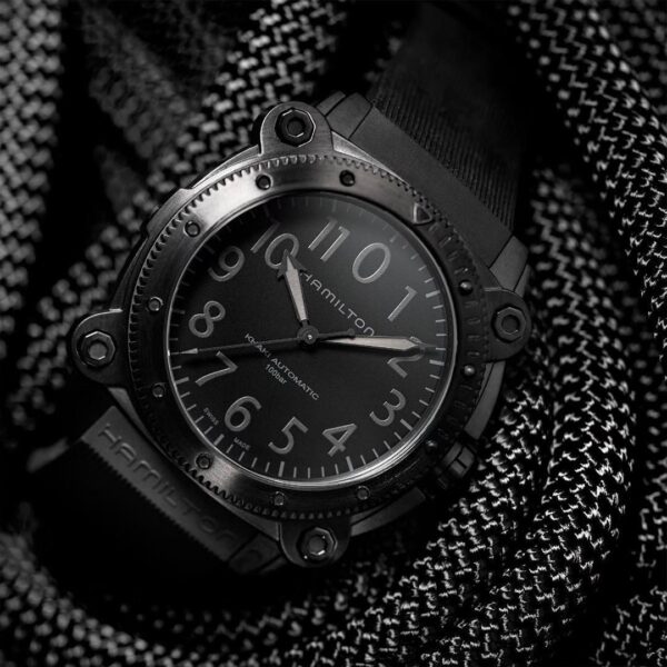 H78505330 HAMILTON ハミルトン カーキ ネイビー ビロウゼロ チタン 46mm