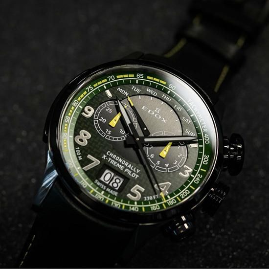 【世界限定555本】 38001-TINGN-V3 EDOX エドックス クロノラリー エクストリームパイロット リミテッドエディション