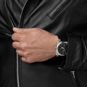 BR0394-BLC-ST/SCA ブラック スティール Bell & Ross ベル&ロス インストゥルメント BR03-94