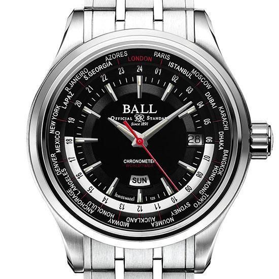 BALL WATCH ボールウォッチ トレインマスター ワールドタイムII GM2020D-S3CJ-BK