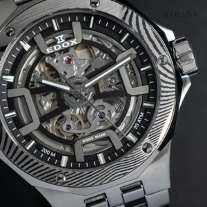 【世界限定300本】 85310-3DM-NGIN EDOX エドックス デルフィン オリジナル メカノ オートマティック ダマスカス リミテッドエディション