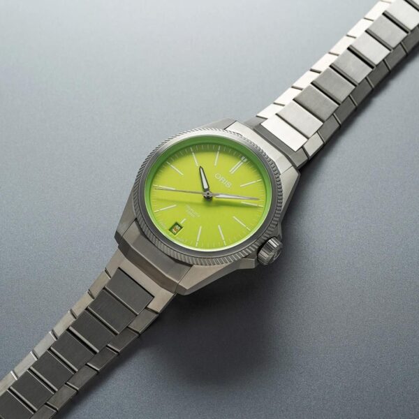 01 400 7778 7157-Set ORIS オリス プロパイロットX カーミット エディション 39mm
