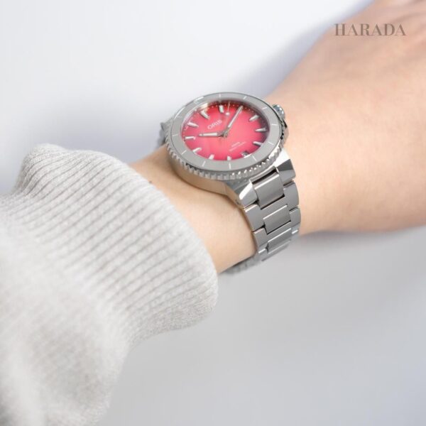 01 733 7792 4158-07 8 19 05P ORIS オリス アクイスデイト テイストオブサマー 36.5mm