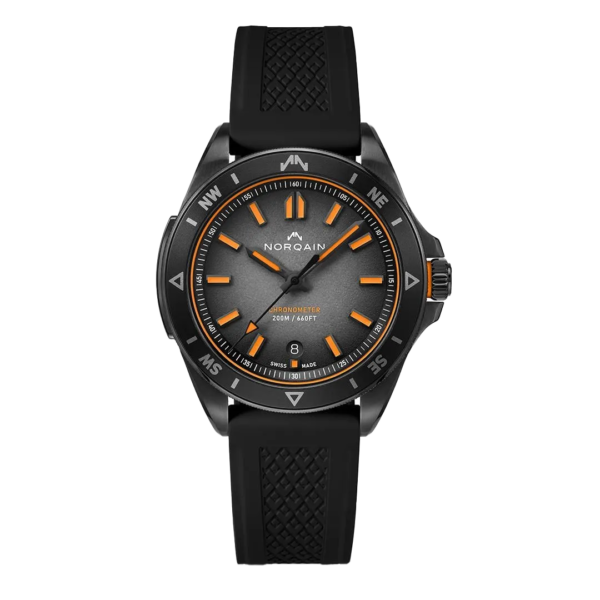 N1300.08B01.B01 NORQAIN ノルケイン アドベンチャー ネベレスト 40mm リミテッドエディション ブラックラバーストラップ仕様