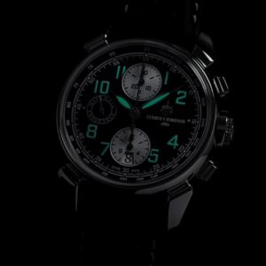 【世界限定76本(うち国内3本)】 3141-1HEP Cuervo y Sobrinos クエルボ・イ・ソブリノス ヒストリアドール クロノグラフ ヒストリックエンデュランス バリブルー