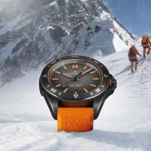 N1300.08B01.B01 NORQAIN ノルケイン アドベンチャー ネベレスト 40mm リミテッドエディション オレンジラバーストラップ仕様