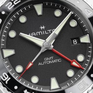 H82555330 HAMILTON ハミルトン カーキ ネイビー スキューバ GMT 43mm