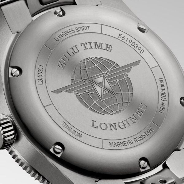 L3.802.1.53.6 LONGINES ロンジン スピリット Zulu Time チタニウム 39mm