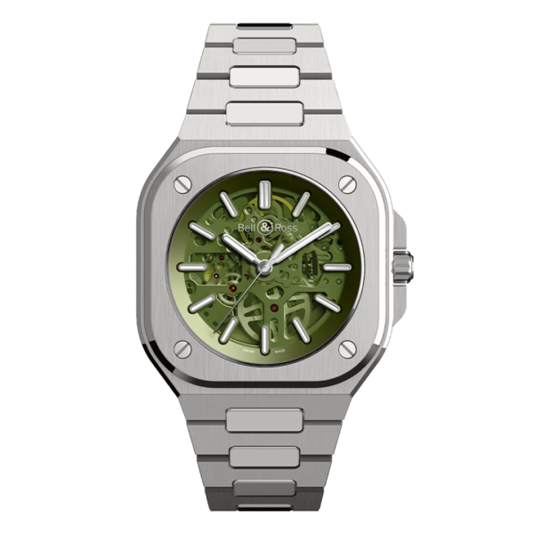 【限定500本】BR05A-GN-SKST/SST スケルトングリーン Bell & Ross ベル&ロス インストゥルメント BR05