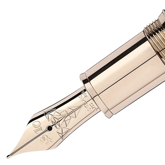 MONTBLANC モンブラン マイスターシュテュック ジオメトリー ソリテール シャンパンゴールド ル・グラン 万年筆 MB118101