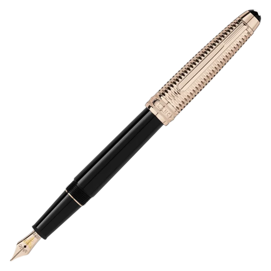 MONTBLANC モンブラン マイスターシュテュック ドゥエ ジオメトリー シャンパンゴールドコート クラシック 万年筆 MB118092