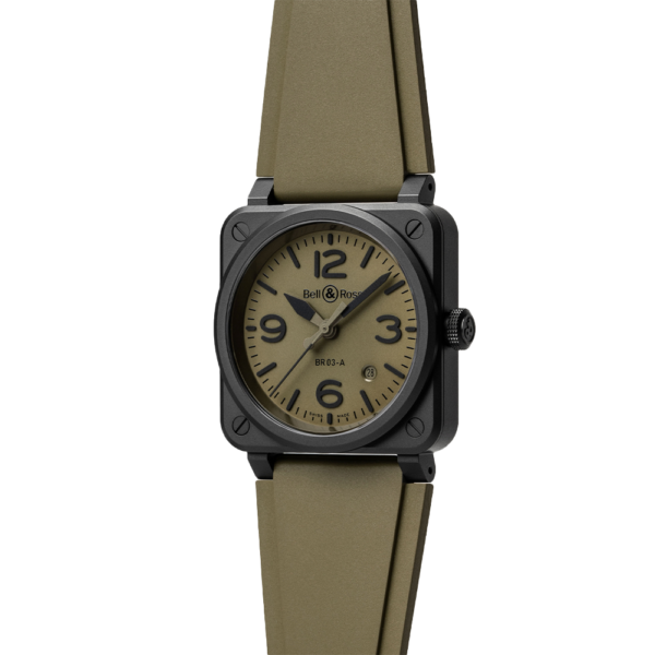 BR03A-MIL-CE/SRB ミリタリーセラミック Bell & Ross ベル&ロス インストゥルメント NEW BR03