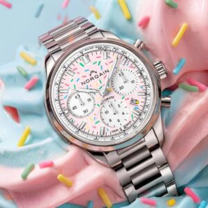 N2201.19S04.K01 NORQAIN ノルケイン フリーダム クロノ 40mm エンジョイライフ スプリンクル ラバーストラップ仕様