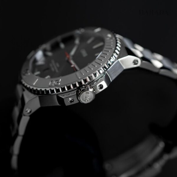 01 733 7789 4153-07 8 23 04PEB ORIS オリス アクイスデイト レリーフ 43.5mm