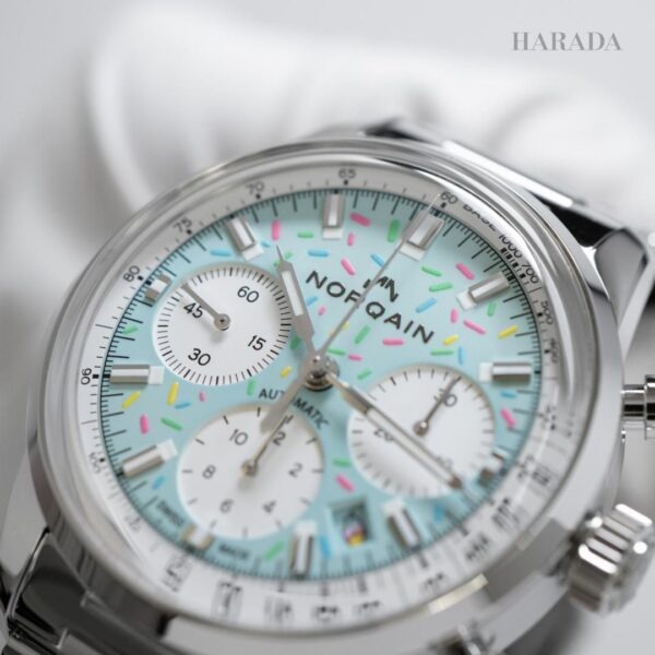 N2201.19S04.A01 NORQAIN ノルケイン フリーダム クロノ 40mm エンジョイライフ スプリンクル ブレスレット仕様