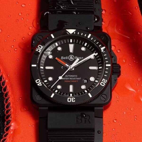 BR0392-D-BL-CE/SRB Bell & Ross ベル&ロス BR03-92 ダイバー ブラックマット
