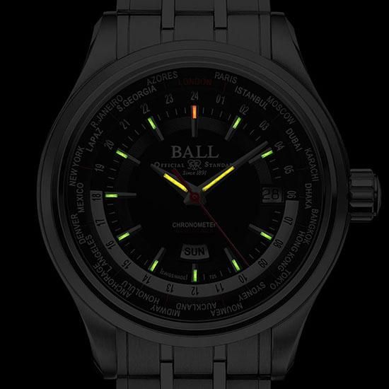BALL WATCH ボールウォッチ トレインマスター ワールドタイムII GM2020D-S3CJ-BK