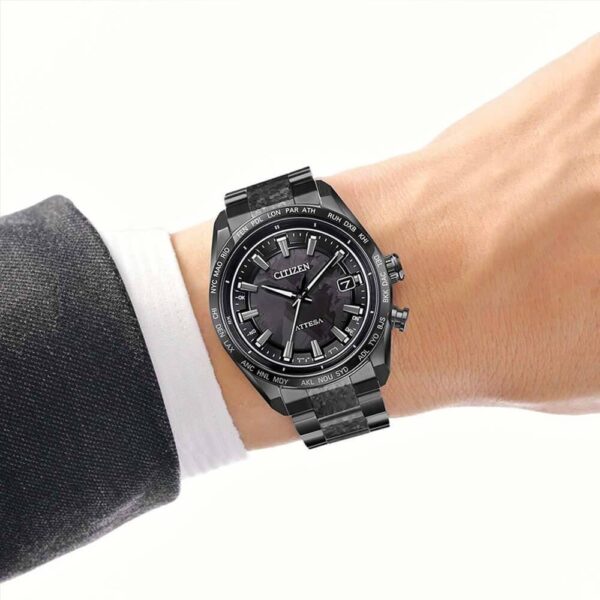 【世界限定1,900本】 CB0285-63E CITIZEN シチズン アテッサ ACT Line ブラックチタンシリーズ HAKUTO-Rコラボレーションモデル