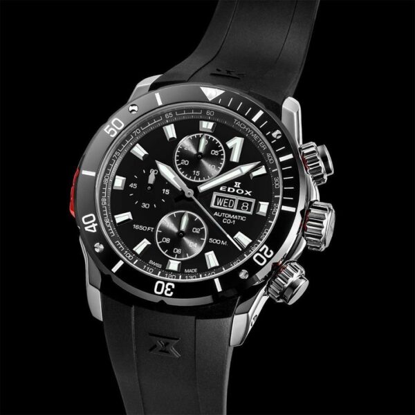 01128-3NRCA-NN EDOX エドックス クロノオフショア1 ベゼルロック クロノグラフ オートマティック
