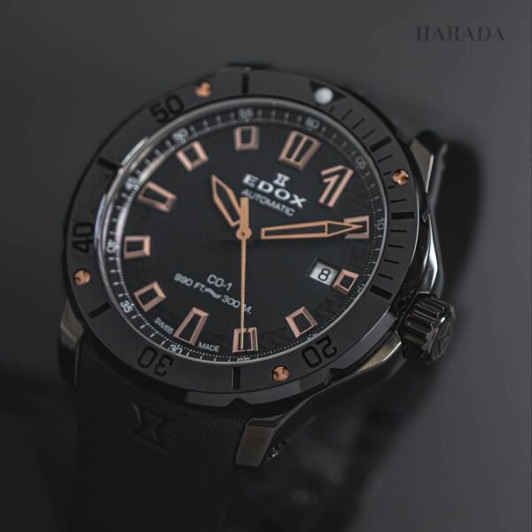 80137-37GNR-CANR EDOX エドックス クロノオフショア1 ベゼルロック デイト 42mm