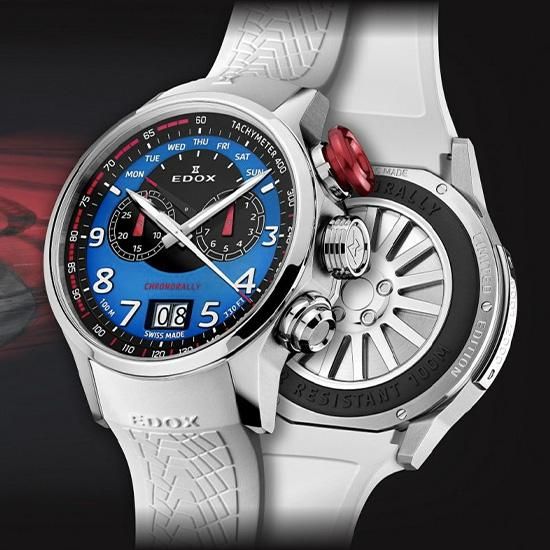 【世界限定2,000本】 38001-TINR-BUDN EDOX エドックス クロノラリー BMW M モータースポーツ リミテッドエディション