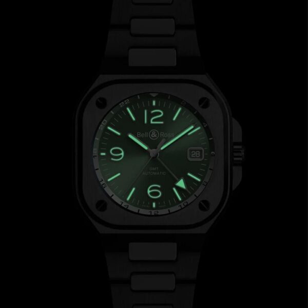 BR05G-GN-ST/SST グリーン Bell & Ross ベル&ロス インストゥルメント BR05 GMT
