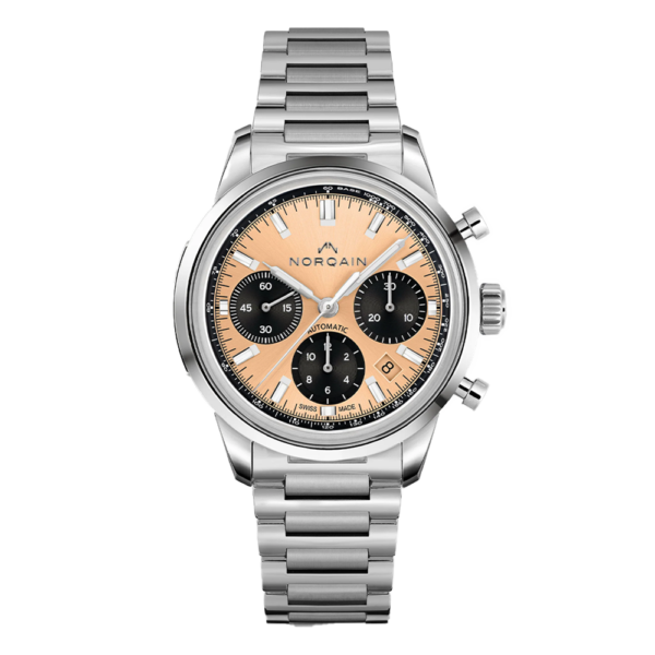 【世界限定300本】 N2201S22LC/F221/201SG NORQAIN ノルケイン フリーダム60 クロノ 40mm ピーチ