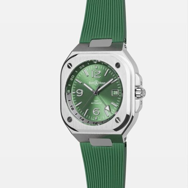 BR05G-GN-ST/SRB グリーン Bell & Ross ベル&ロス インストゥルメント BR05 GMT