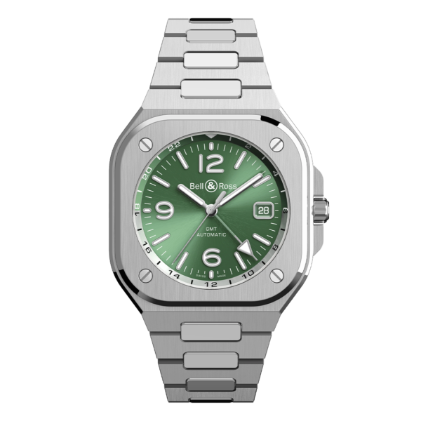 BR05G-GN-ST/SST グリーン Bell & Ross ベル&ロス インストゥルメント BR05 GMT