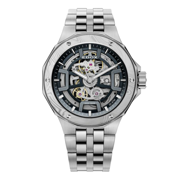 【世界限定300本】 85310-3DM-NGIN EDOX エドックス デルフィン オリジナル メカノ オートマティック ダマスカス リミテッドエディション