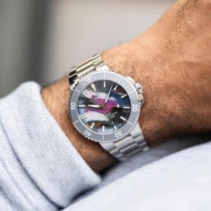 01 733 7787 4150-07 8 22 04PEB ORIS オリス アクイスデイト アップサイクル 41.5mm