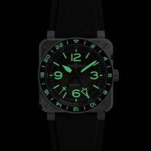 【世界限定500本】 BR0393-GN-ST/SRB Bell & Ross ベル&ロス BR-03 GMT グリーンラム