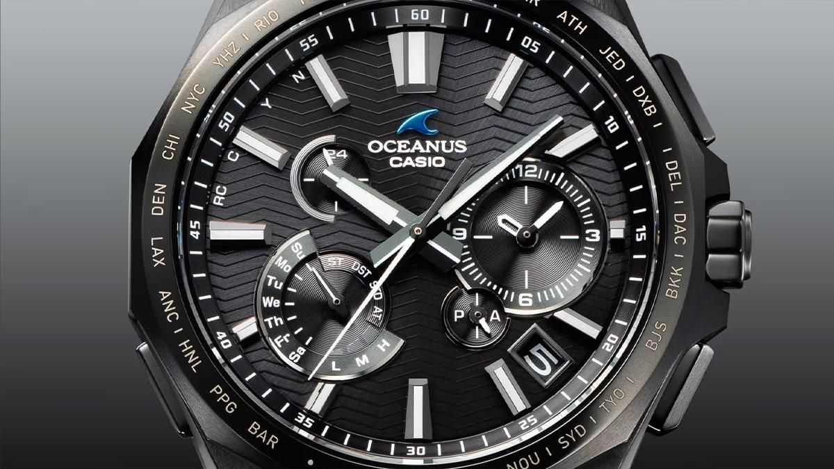 CASIO OCW-T6000B-1AJF：文字板やパーツの細部