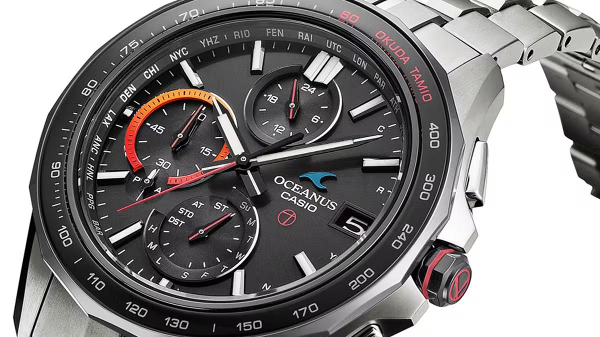 OCW-S7000TS-1AJRのダイアルを拡大した画像